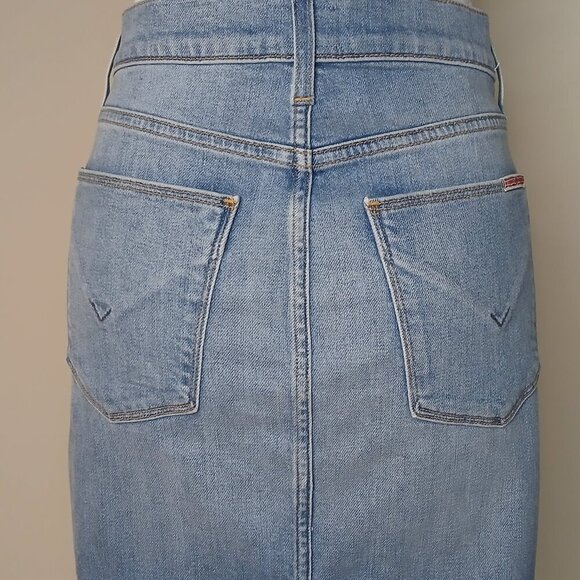Women's Hudson Remi High Rise Denim Pencil Skirt Blue Size 25 - Picture 8 of 13